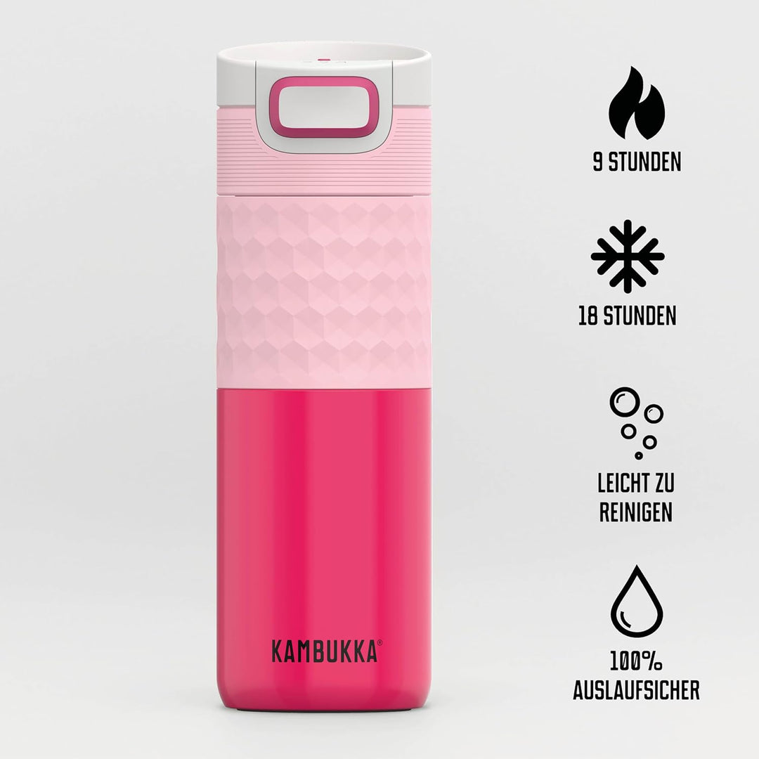 Kambukka Thermobecher 500ml - Kaffeebecher to go aus Edelstahl - Auslaufsicher & dicht - Isolierbech
