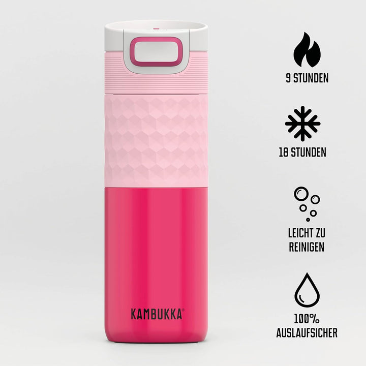 Kambukka Thermobecher 500ml - Kaffeebecher to go aus Edelstahl - Auslaufsicher & dicht - Isolierbech