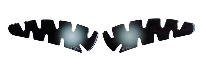 BIKE-label Seitentank Pad Motorrad Aufkleber Transparent Schwarz Verlauf 800024
