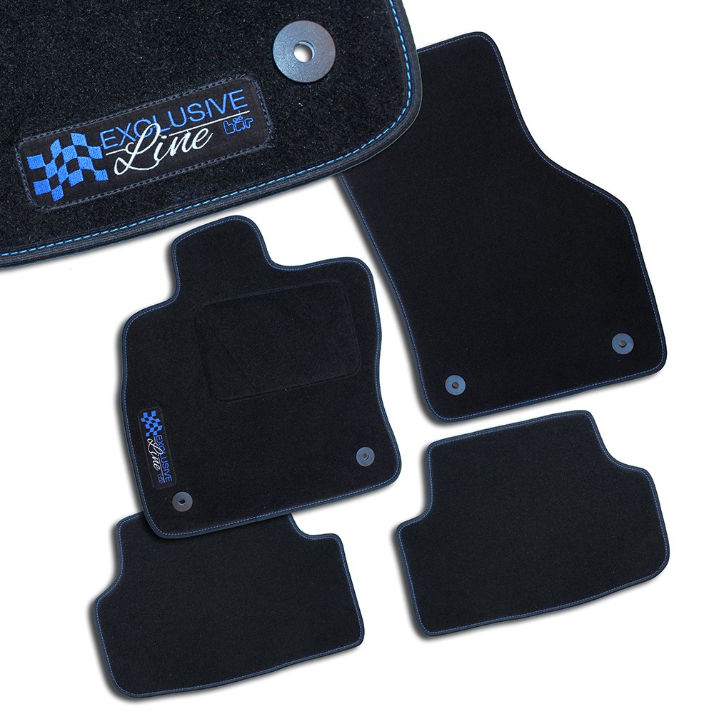 Bär-AfC Auto Fussmatten Exclusive Line passend für Ford Fiesta JA8 2011-2017, Autoteppiche Velours S