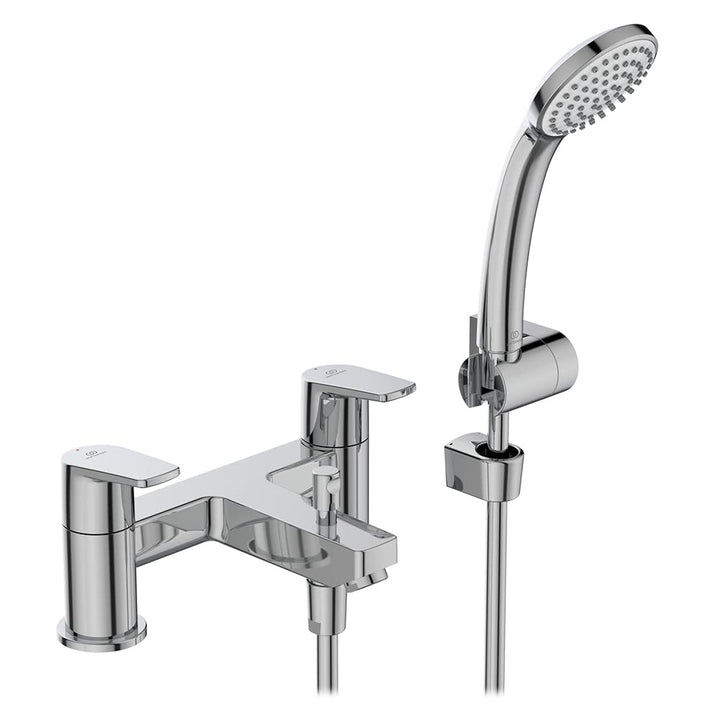 Ideal Standard BC695AA Cerafin D Wannenmischer/Duscharmatur, Chrome, Dual Control Bath Shower Mixer,