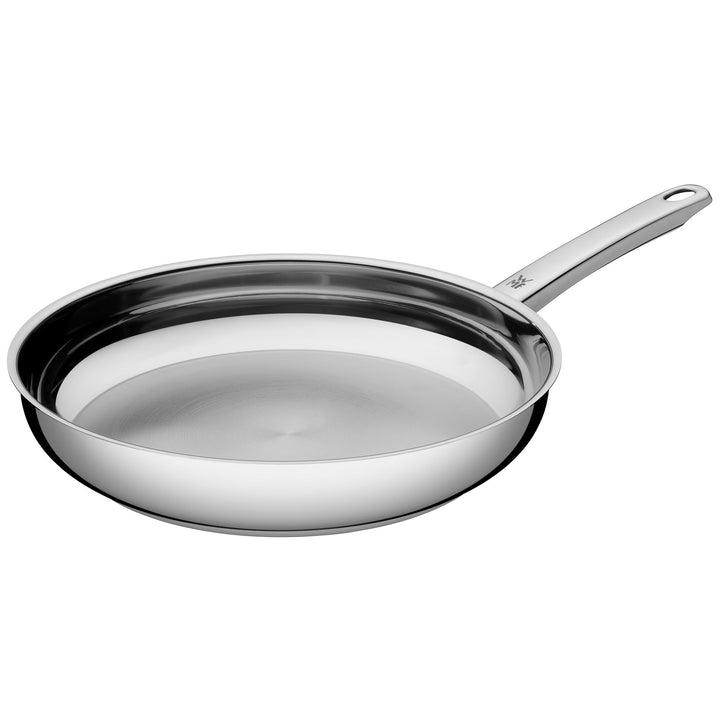 WMF Profi Bratpfanne 28 cm Induktion, Edelstahlpfanne unbeschichtet, Cromargan Edelstahl, backofenfe
