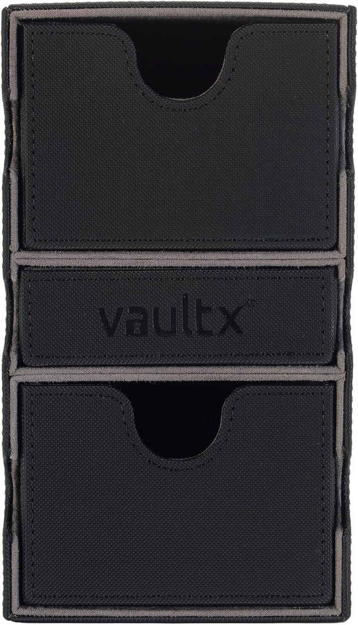 Vault X Exo-Tec Modulare Spielbox 200+ Deck Box mit Kartenfach und Zubehörschublade Abnehmbarer Deck