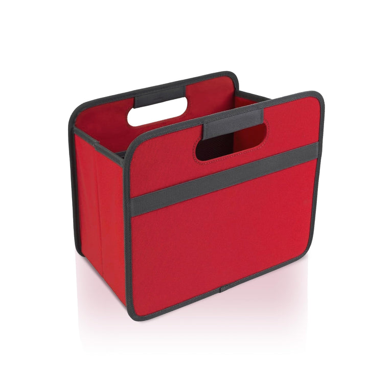 meori Faltbox Small in Rot - Stabile Klappbox S mit Griffen - perfekte Allzweck Aufbewahrungslösung