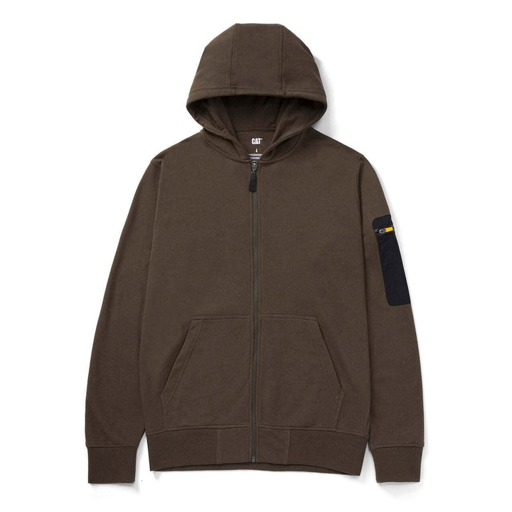 Caterpillar Loopback Full Zip Hoodie Army Moss S Army Moss, S Army Moss