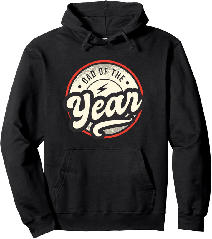 Dad of the Year | Cool Fathers Day Themed Logo Pullover Hoodie