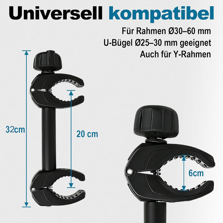 Fahrradhalterung, Rahmen-haltearm für 2. Fahrrad, Fahrradträger Fahrradhalter Befestigung, Sicher ve