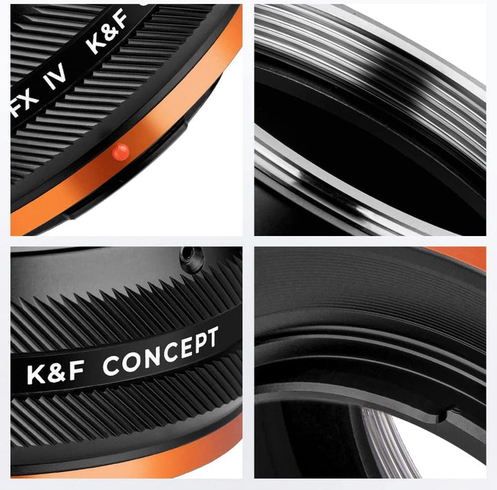 K&F Concept Lens Mount Adapter M42-FX IV Manueller Fokus Kompatibel mit M42 Objektiv und Fujifilm X