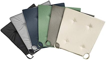 Traumnacht Stuhlkissen Basic 4er Set, mit einem Bezug aus 100% Polyester, 40 x 42 x 5 cm, schwarz, Ö