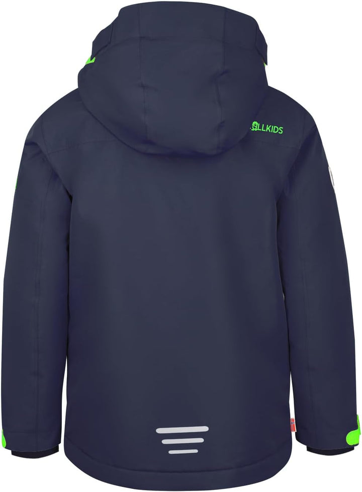 Trollkids Kids Holmenkollen Snow Jacket PRO 116 Marineblau/Grün, 116 Marineblau/Grün