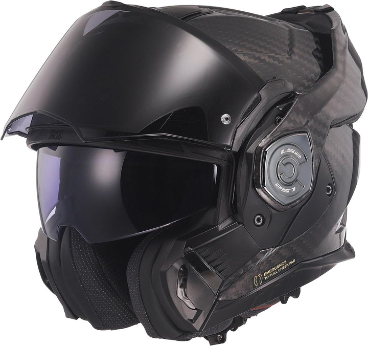 LS2 Klapphelm FF901 Advant X Carbon Solid ECE2206 Modularhelm Motorradhelm, L
