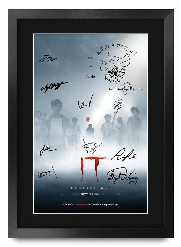 HWC Trading A3 FR IT Chapter One Bill Skarsgård und Cast Geschenke Printed Poster Autogramm Bild für
