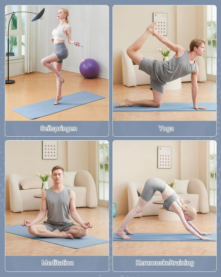 Good Nite Gymnastikmatte Yogamatte Fitnessmatte Rutschfest Trainingsmatte Sport Turn Matten Pilates