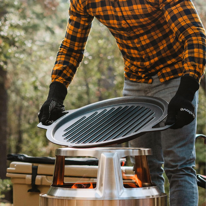 Solo Stove Gusseisen-Grillrost für Feuerschale Bonfire und Yukon | Grillplatte für Feuerstelle, Umba