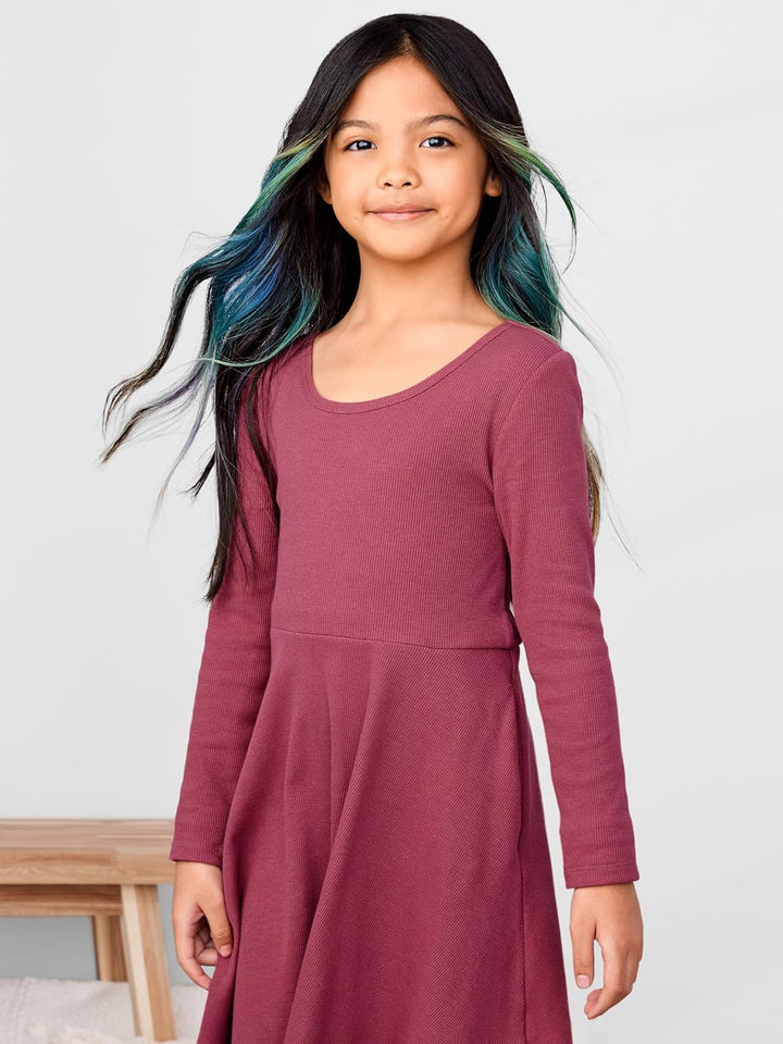 Simple Joys by Carter's Mädchen Kleid (2er Pack) 18 Monate Grau Floral/Pflaume, 18 Monate Grau Flora
