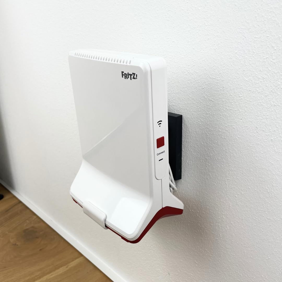 Steckdosen-Halter für AVM Fritz Repeater 3000/3000 AX/6000 aus Metall Steckdose – stabile Halterung