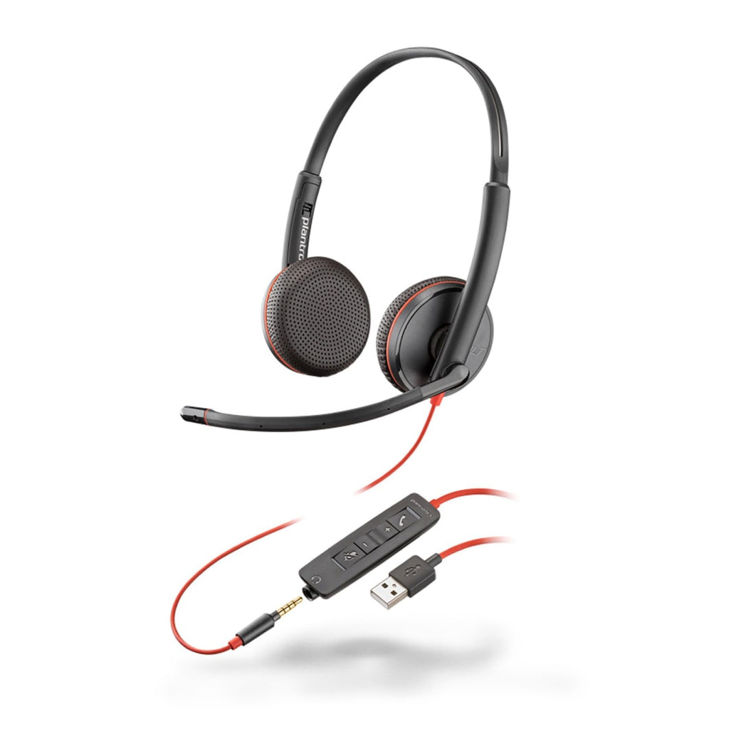Over-the-head - Binaural - Supra-aural - 7.45 ft Cable - Noise Cancelling Microphone - Noise Canc Po