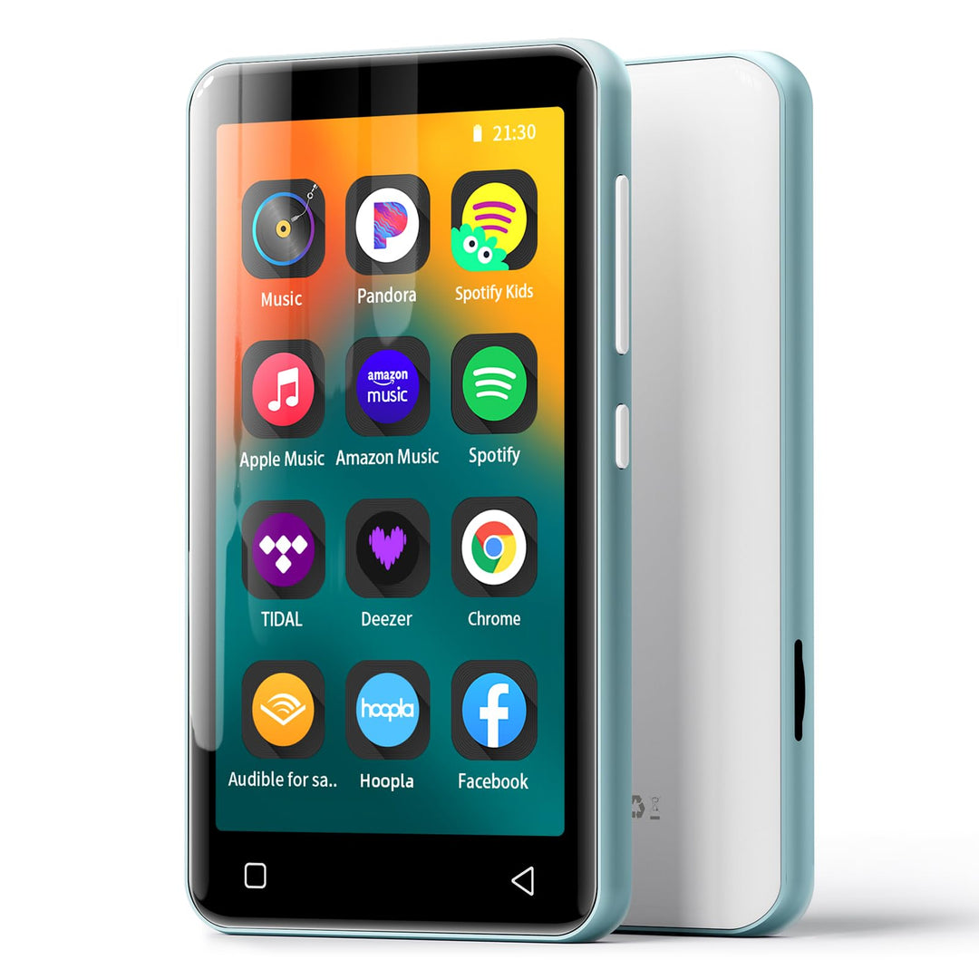 Android Music Player mit Lautsprecher, FM-Radio, E-Book Blau, Blau