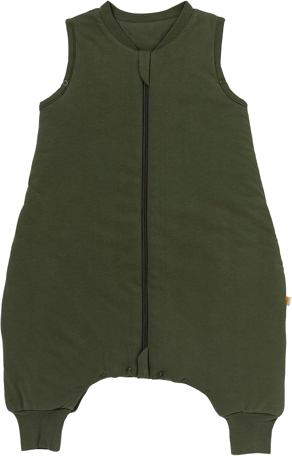 schlummersack Baby Schlafsack mit Füssen ganzjährig 2.5 Tog 80 cm Olive | Schlafsack mit Beinen für