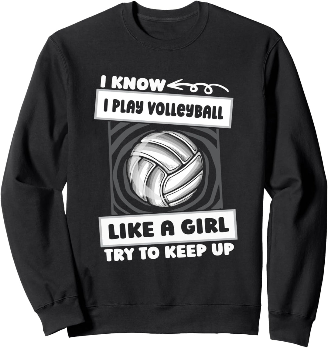 Volleyball Mädchen Spieler - Beachvolleyball Volleyballer Sweatshirt