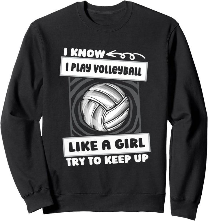 Volleyball Mädchen Spieler - Beachvolleyball Volleyballer Sweatshirt