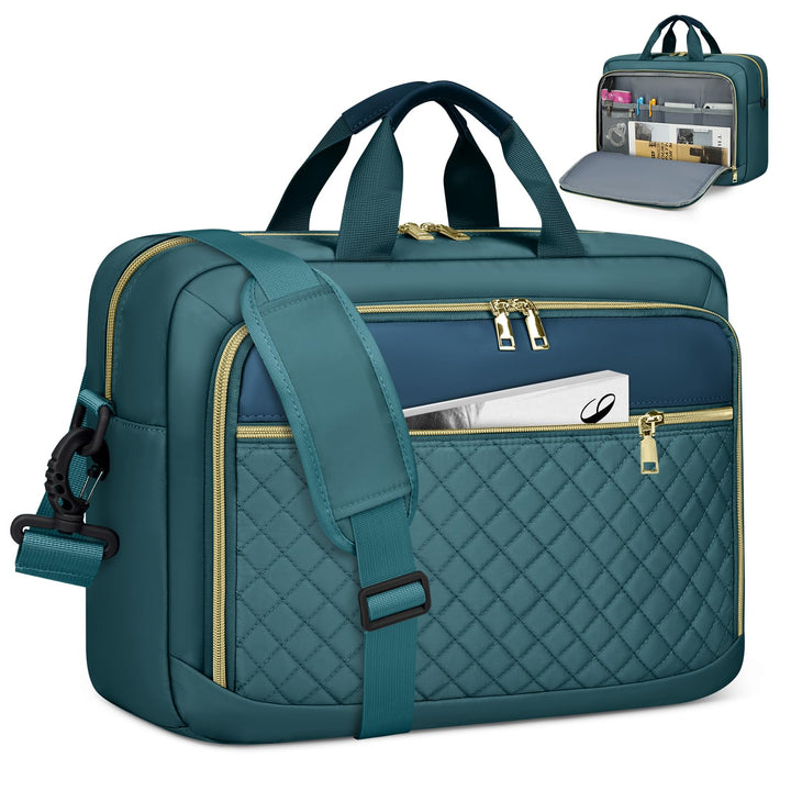 NEWHEY Laptoptasche 17,3 Zoll für Damen Laptop Aktentasche Computertasche Laptop Tasche Business Not