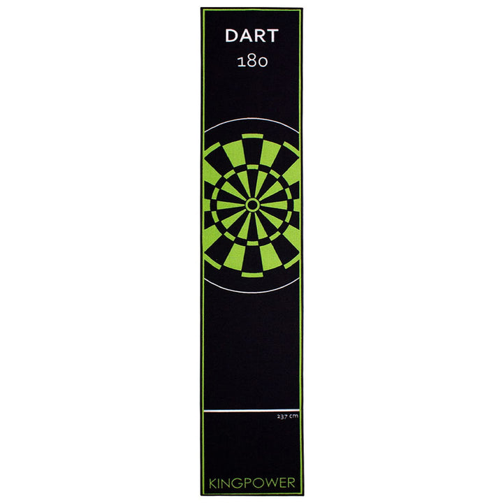 Kingpower Dartteppich mit Abwurflinie, Dart Zubehör mit Motiv, Dartmatte mit Oche, pflegeleichter Te