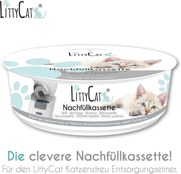 Littycat Nachfüllkassetten für Littycat Katzenstreuentsorgungseimer - 3er Pack
