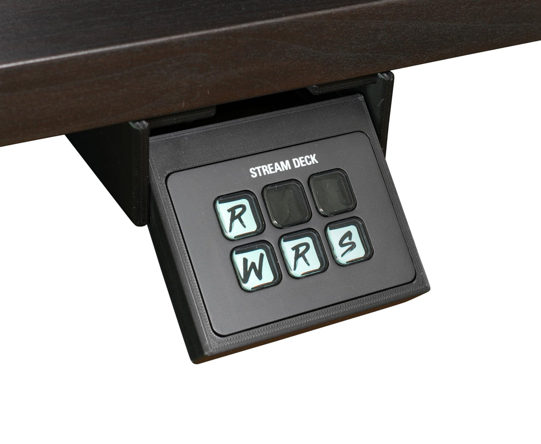 Tischhalterung passend für Elgato Stream Deck – versenkbar & clean, Klebe- oder Schraubmontage, komp