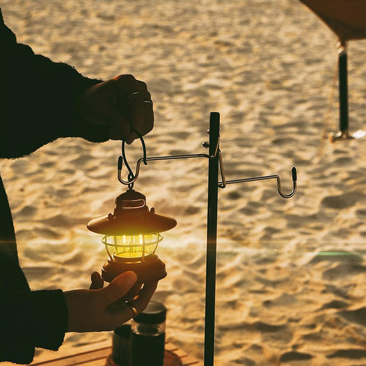 Joyeee Faltbarer Camping-Laternenständer, Stangenpfahl, Zubehör, Camping-Lichtständer, Stangenaufhän