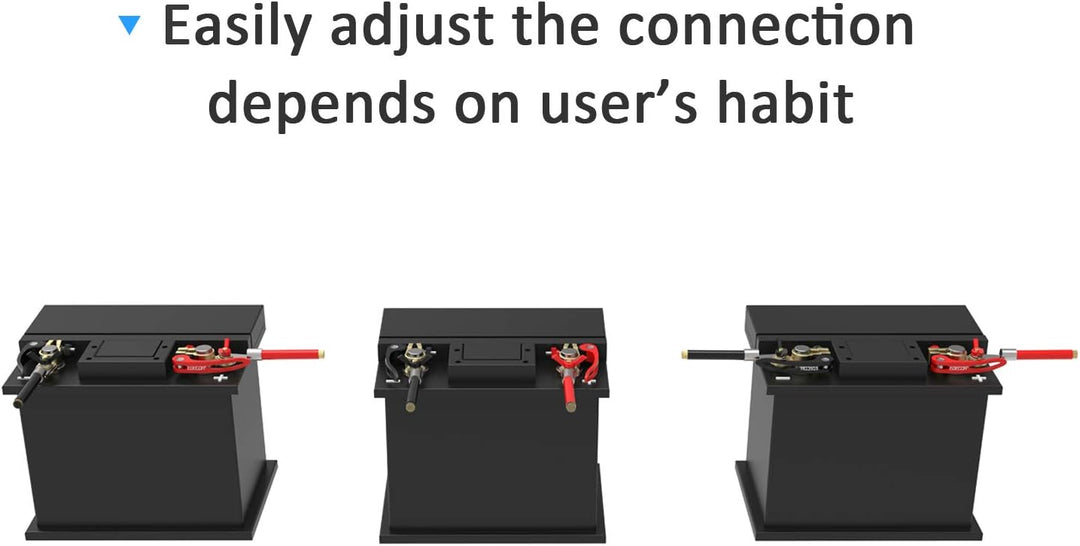 EDECOA Batteriekabel 25mm2 1m Stellen Sie 2 Positive und Negative Kabel EIN - 100% OFC Kupfer Batter