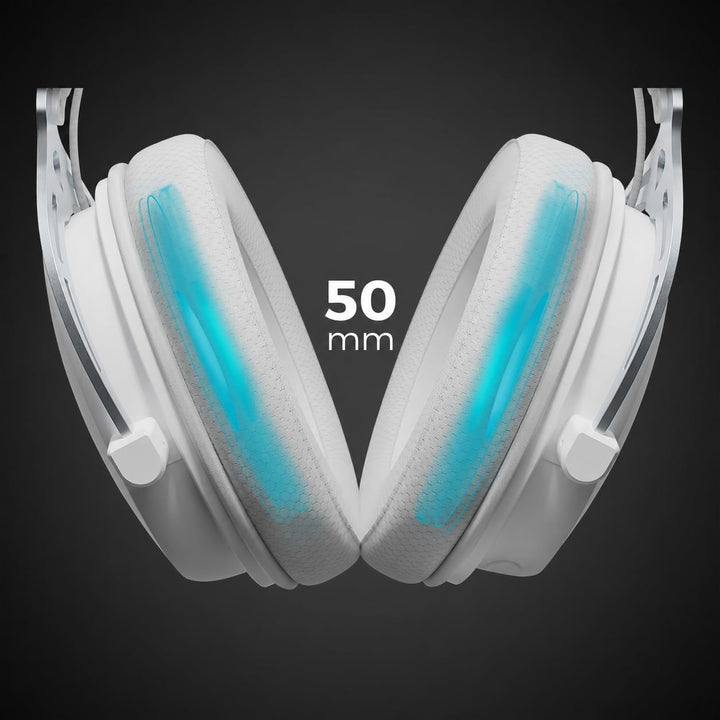 Genesis Toron 531 Gaming Headset – Over-Ear Kopfhörer mit 50 mm Treibern, abnehmbares Mikrofon, 3,5