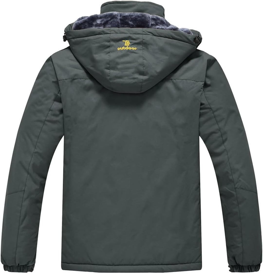 YSENTO Herren Skijacke Winterjacke Softshelljack Wasserdicht Warm Gefüttert Outdoor Funktionsjacke m