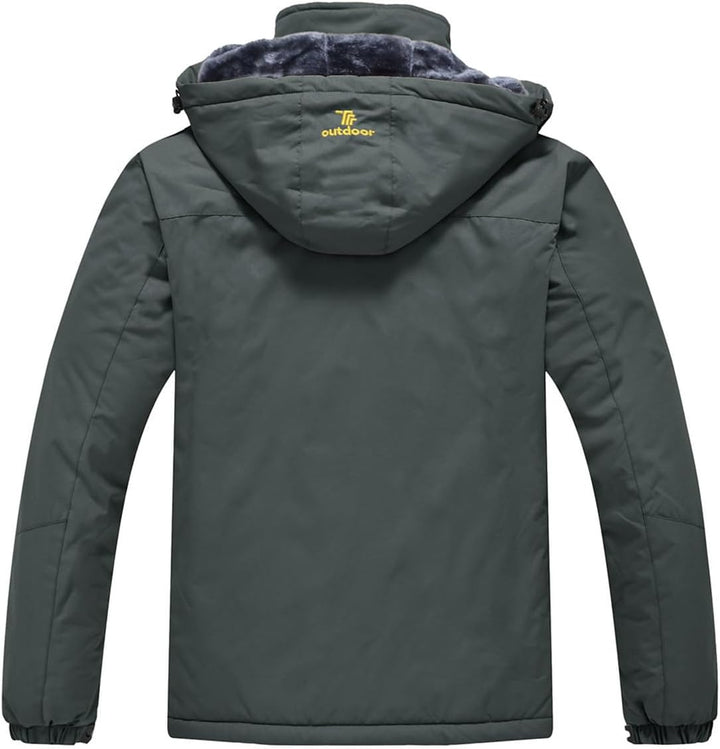 YSENTO Herren Skijacke Winterjacke Softshelljack Wasserdicht Warm Gefüttert Outdoor Funktionsjacke m