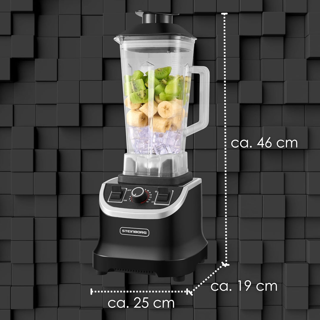 Hochleistungsmixer Professioneller Standmixer 2L BPA Frei Smoothie Maker Gastro Universalmixer Power