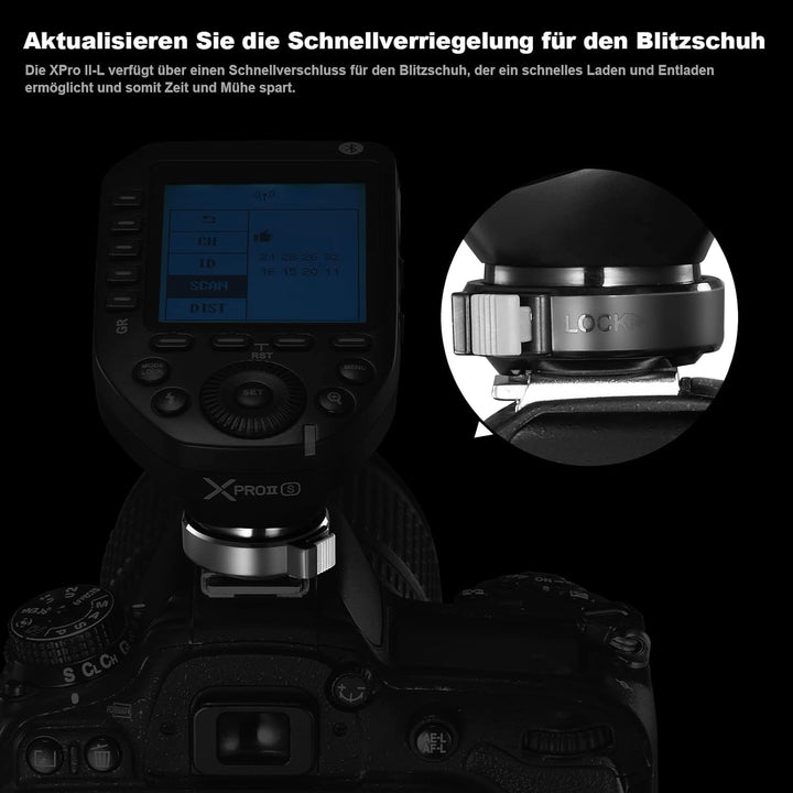Godox Xproii-S Flash Trigger Kamera Wireless Blitzauslöser 2,4 GHz 1/8000s HSS TTL Umwandlung für So
