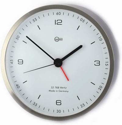 Barigo 601 Tisch Wanduhr mit Alarm Messing vernickelt stellen hängen Marine Mounting 104mm