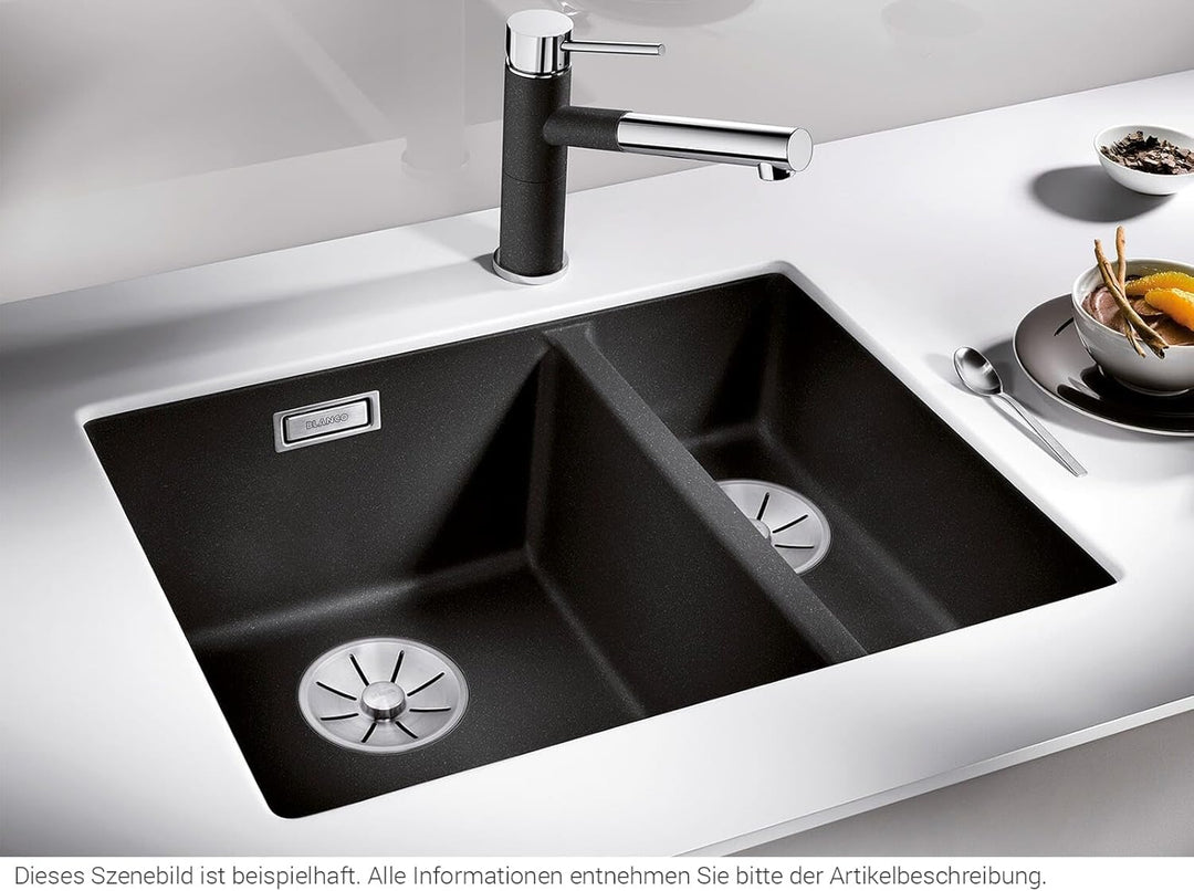 BLANCO SUBLINE 340/160-U | SILGRANIT anthrazit | Einbauart: Unterbau | Hauptbecken rechts | ohne Abl