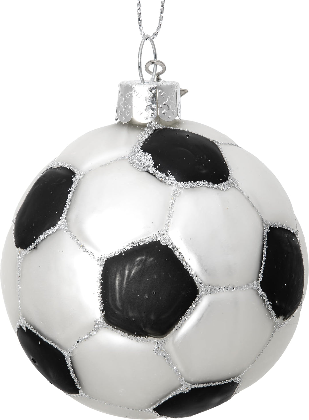 SIKORA Fussball besondere Weihnachtskugel Glas Christbaumschmuck Deko Figur Weihnachten Anhänger Orn