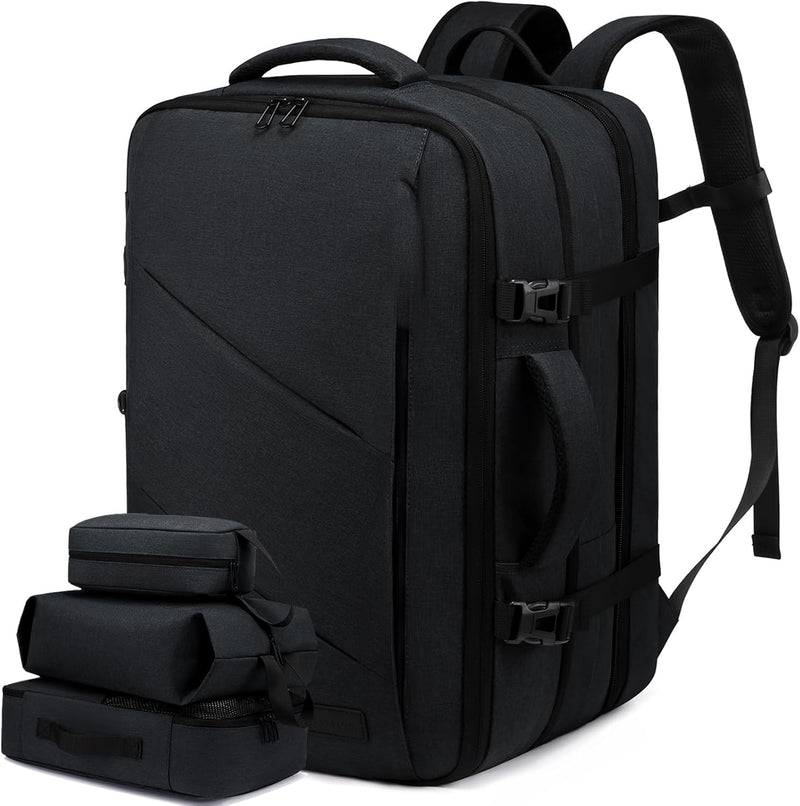 LOVEVOOK 32-50L Handgepäck Rucksack, Supergrosser erweiterbar Reiserucksack Flugzeug, Laptop Rucksac