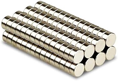 Magnetastico® | 100 Stück Neodym Magnete N52 Scheibe 7x3 mm | Kühlschrankmagnet Pinnwandmagnet White