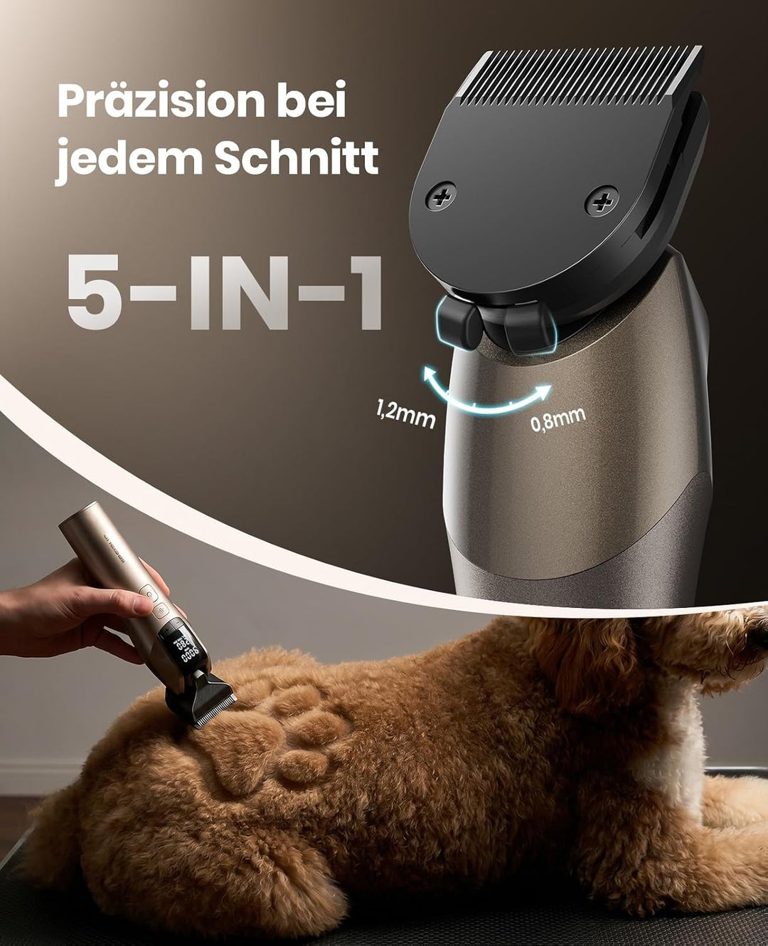 oneisall Profi Schermaschine Hund Langhaar