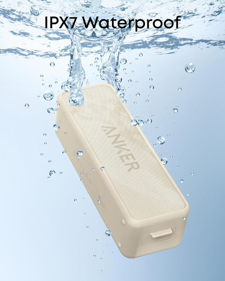 Anker SoundCore 2 Bluetooth Lautsprecher, Fantastischer Sound, Enormer Bass mit Dualen Bass-Treibern