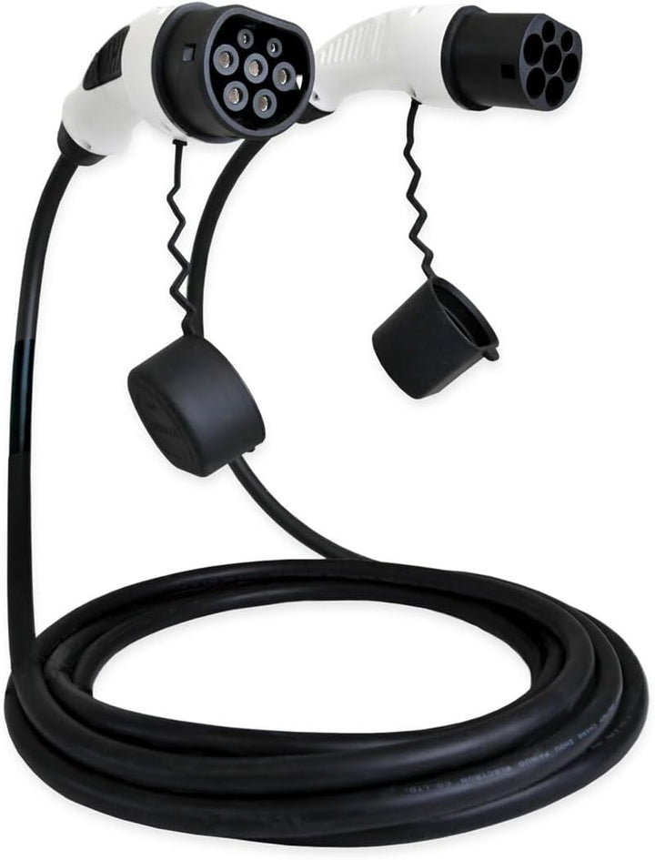 Duosida ladekabel T2 / T1 für Elektroautos & PHEV | 16-32 A | 1-3phasig | 3,7/11 / 22 kW | 5-8 Meter