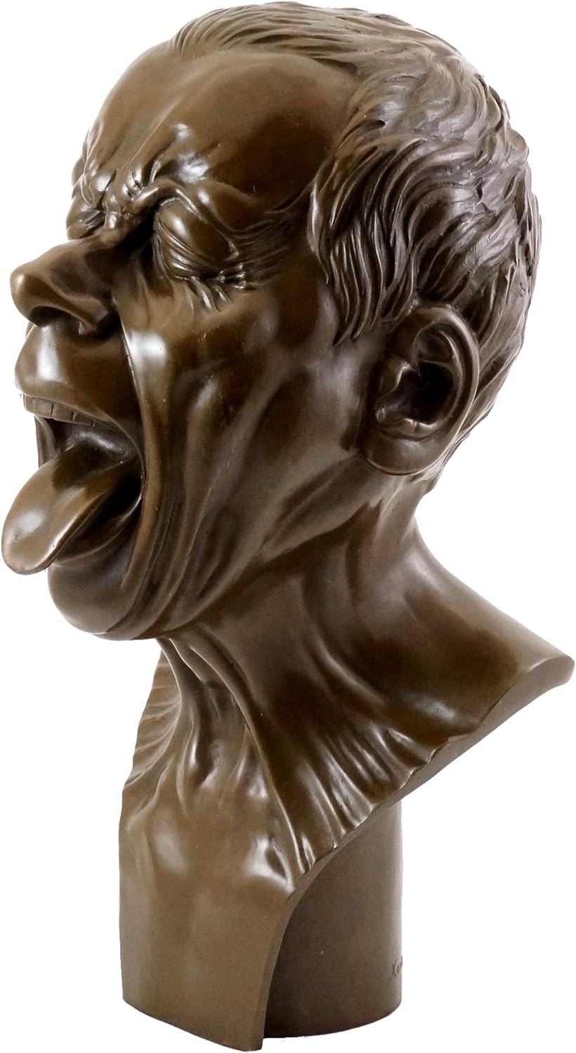 Kunst &amp; Ambiente - Bronzefigur - Studienkopf mit herausgestreckter Zunge - Franz Xaver Messerschmidt