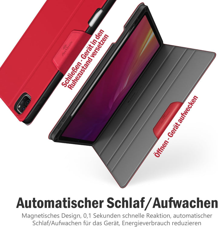 Antbox Hülle für iPad Pro 11 2022 (4. Generation)/2021(3. Gen)/2020(2. Gen)/2018 mit stifthalter App