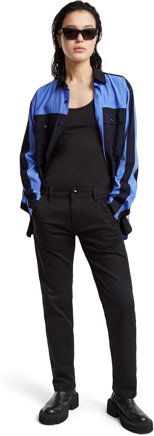 G-STAR Damen Kate Boyfriend Chino 23W / 30L Schwarz (Dk Black D25257-c105-6484), 23W / 30L Schwarz (