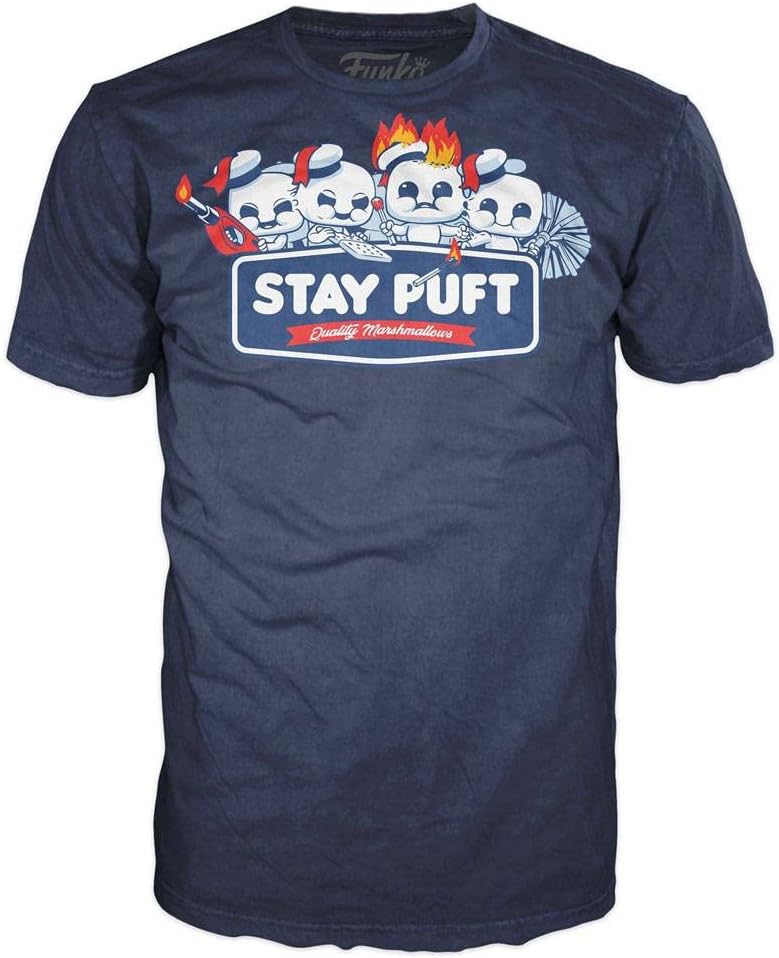 Ghostbusters Funko Afterlife POP! & Tee Box Stay Puft Quality Marshmallows Size L