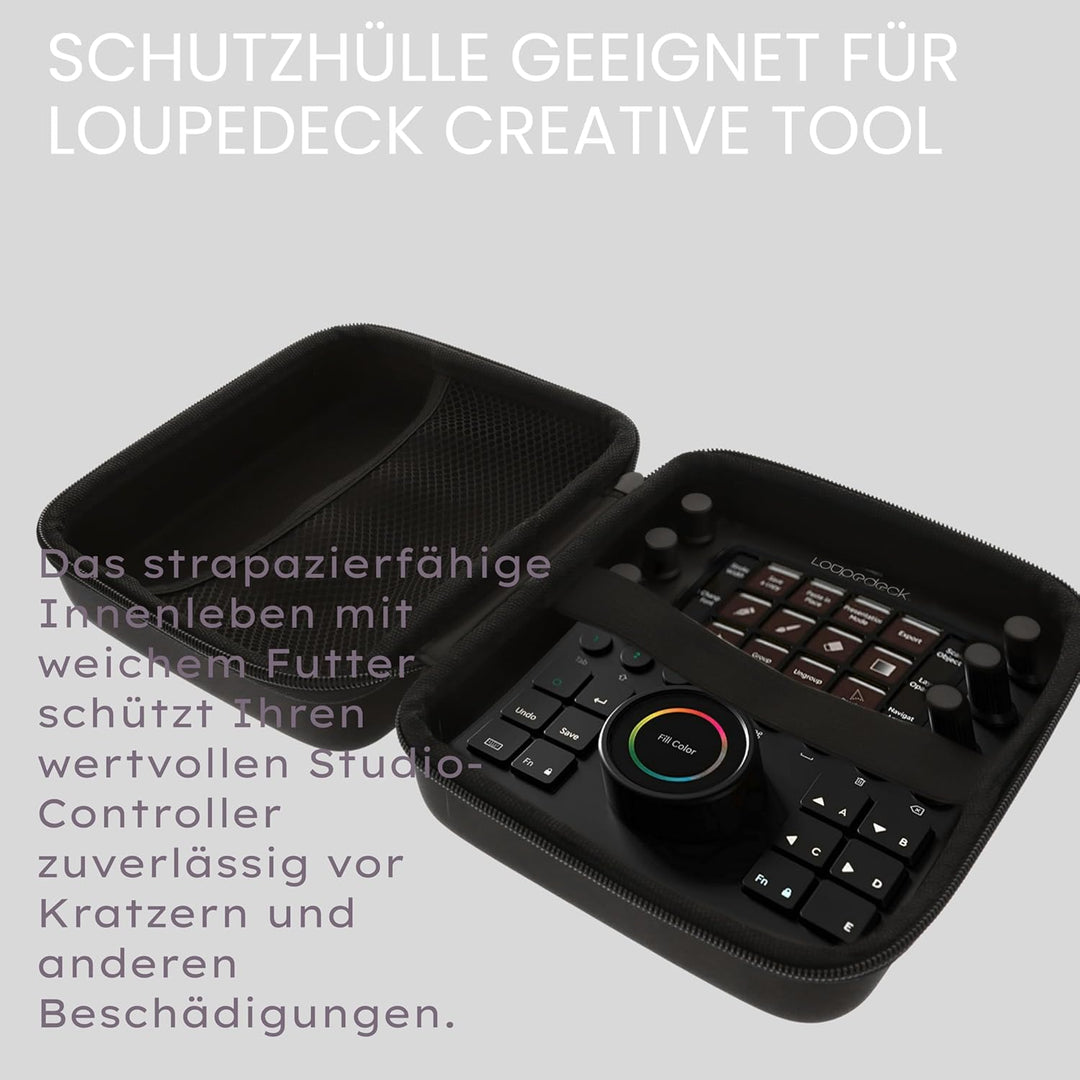 foto-kontor Tasche kompatibel mit Loupedeck Creative Tool Schutzhülle Tragetasche Case - sicherer Sc