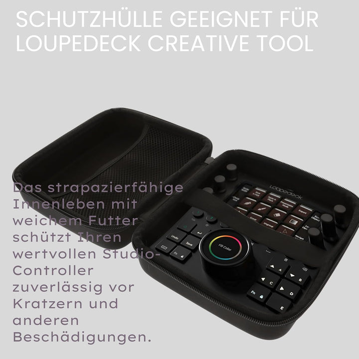 foto-kontor Tasche kompatibel mit Loupedeck Creative Tool Schutzhülle Tragetasche Case - sicherer Sc